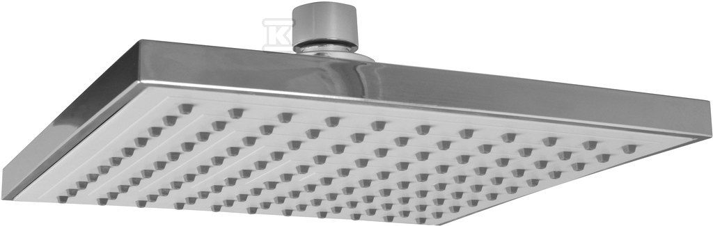 Deszczownica Squerto głowica talerzowa kwadratowa 20 cm, chrom DSN02 - obrazek 1