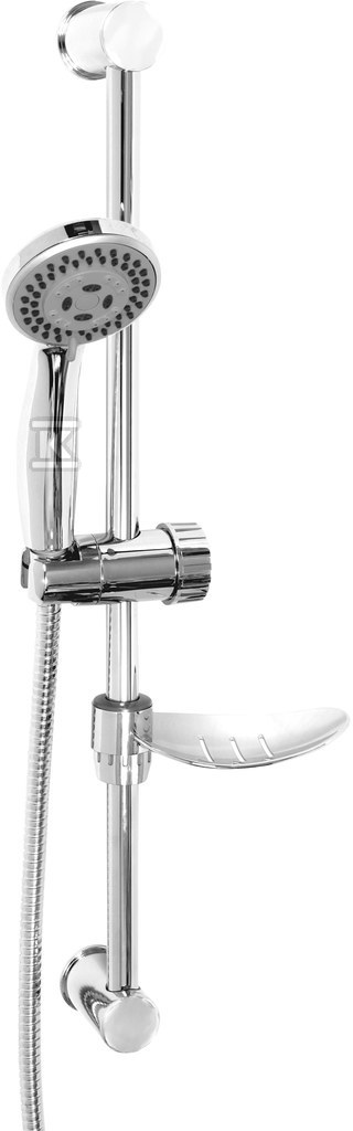 Zestaw prysznicowy przesuwny 5 strumieniowy Evo, chrom N130B - obrazek 1