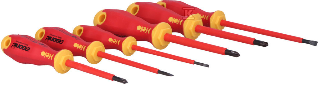 Zestaw 6 wkrętaków Ergonic VDE 3,0/4,0/5,5/PH1/PH2/Z2 FL41396698 - obrazek 2