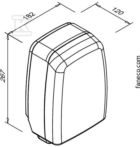 Suszarka do rąk 1200 W HALNY D1200PCW - obrazek 3