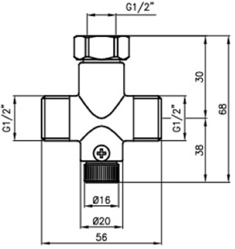 Mieszacz wody mechaniczny, podumywalkowy FAN9020 - obrazek 2