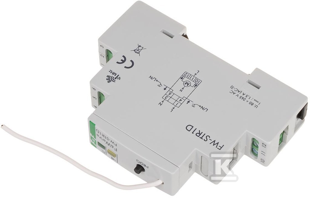 Radiowy sterownik rolet 230V- montaż DIN 85÷265V AC/DC FW-STR1D - obrazek 3