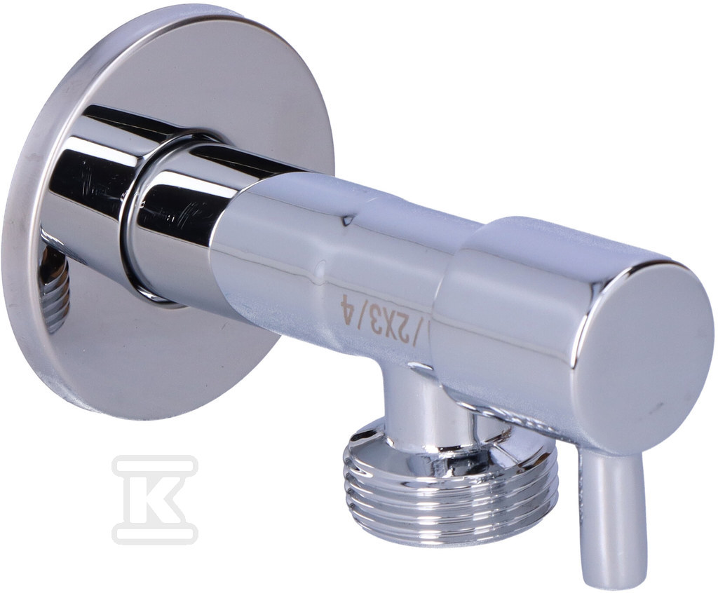 Zawór kątowy z głowicą ceramiczną 1/2"x3/4", uchwyt metalowy Z1234C - obrazek 3
