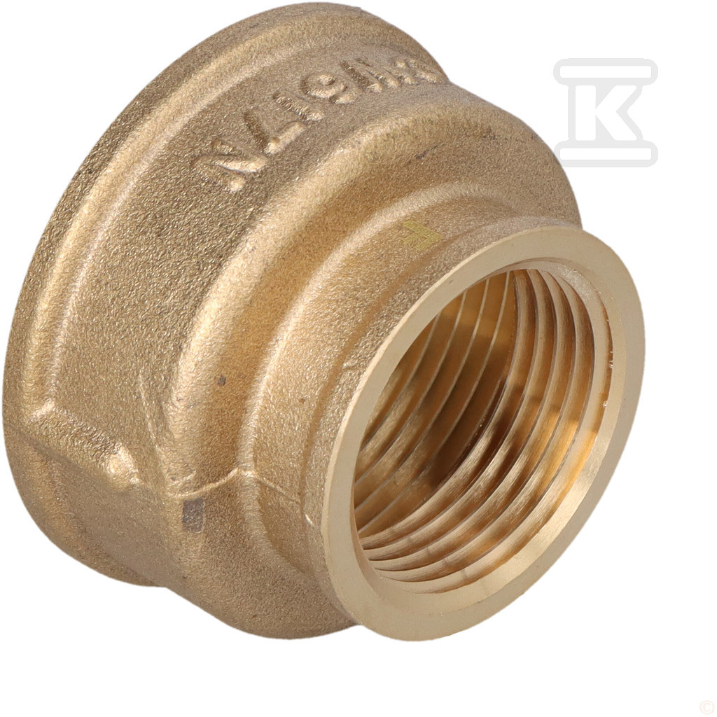 Mufa redukcyjna mosiężna 6/4"x1" żółta M13Z - obrazek 1