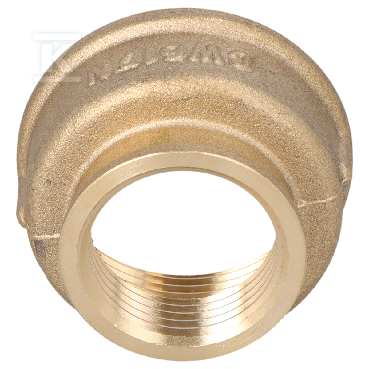 Mufa redukcyjna mosiężna 6/4"x1" żółta M13Z - obrazek 2