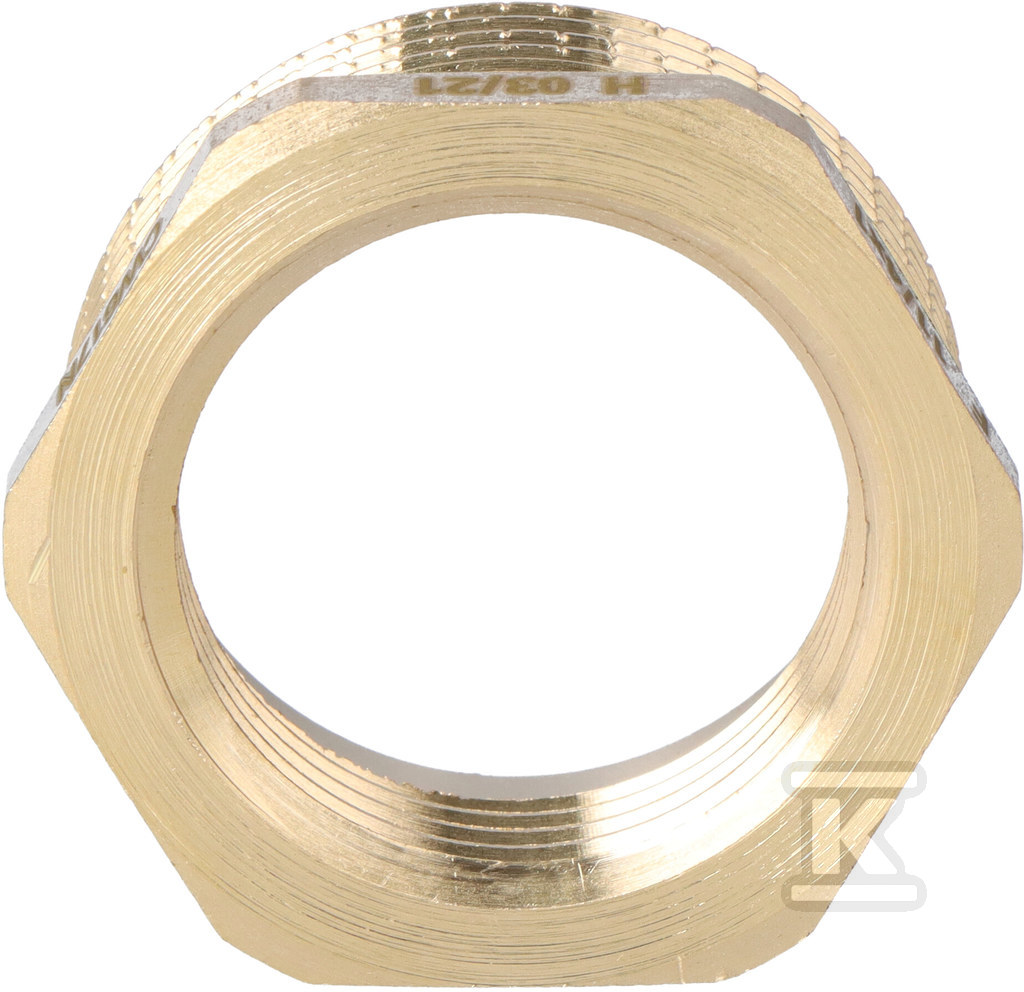 Redukcja mosiężna 5/4"x1" żółta R05Z - obrazek 3