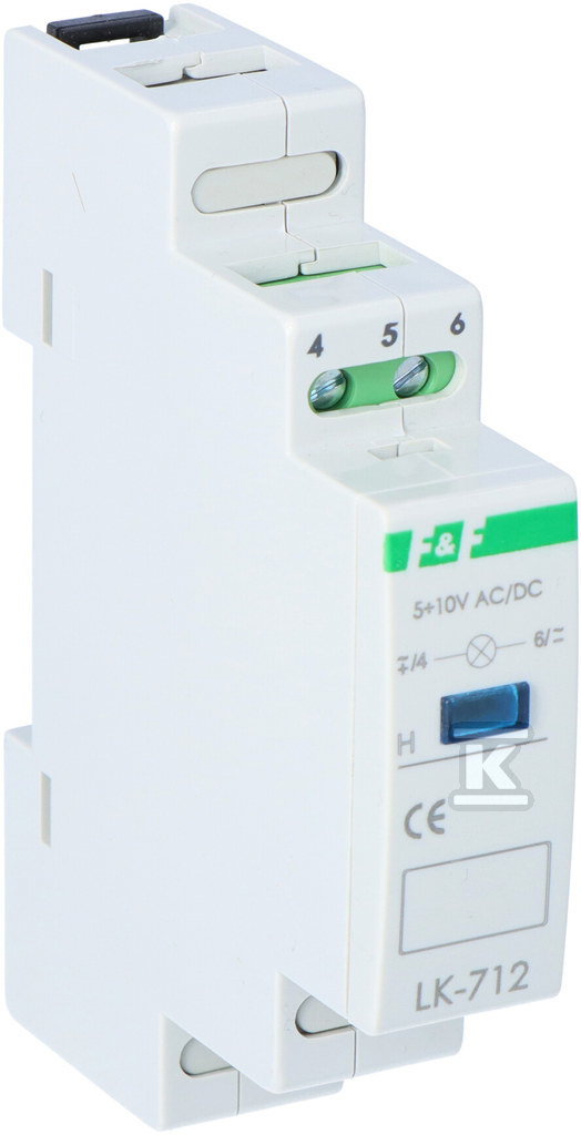Lampka sygnalizacyjna LK-712 B 1xLED nieb., Un=5÷10V AC/DC LK-712B-5-10V - obrazek 2