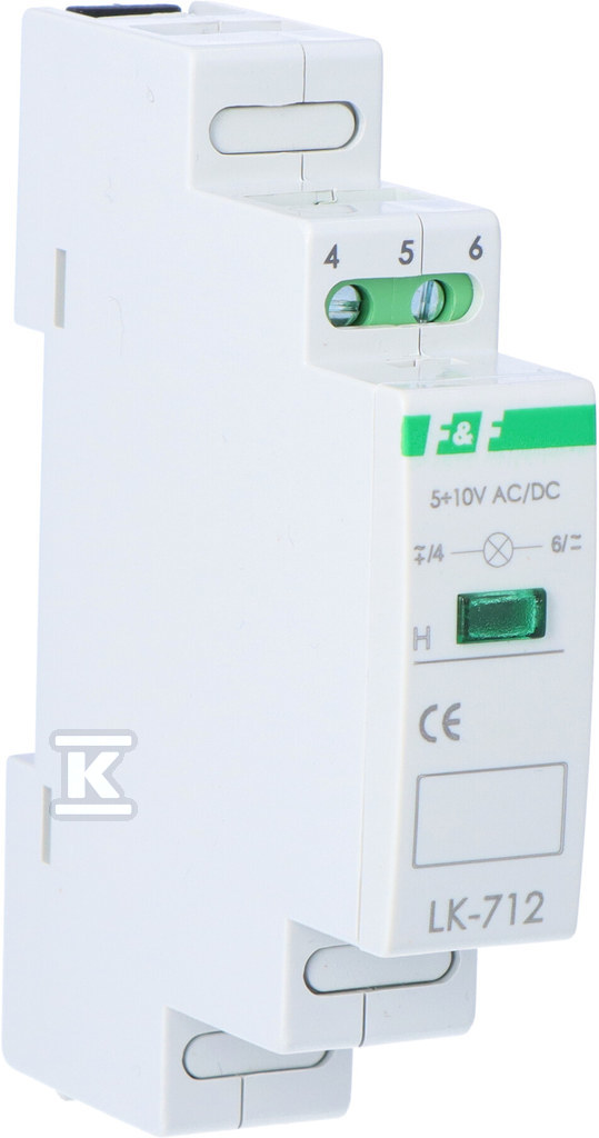 Lampka sygnalizacyjna LK-712 G 1xLED zielona, Un=5÷10V AC/DC LK-712G-5-10V - obrazek 2