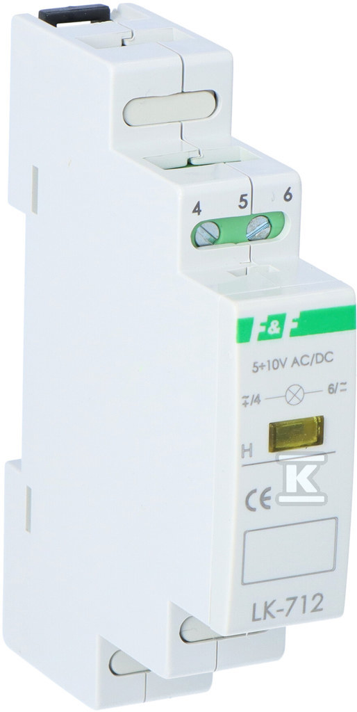 Lampka sygnalizacyjna LK-712 Y 1xLED żółta, Un=5÷10V AC/DC LK-712Y-5-10V - obrazek 2