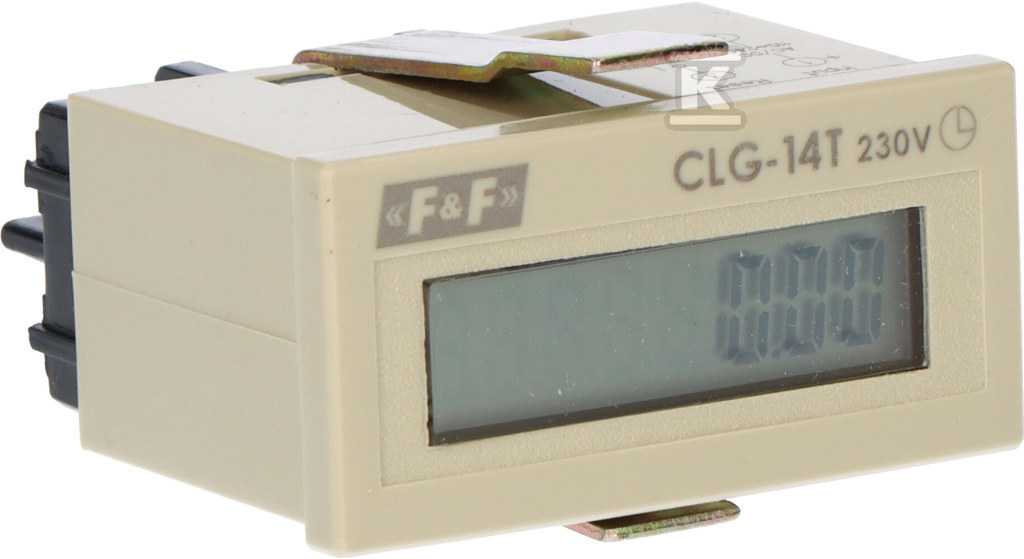Licznik czasu pracy, bez resetu 230V AC Licznik czasu pracy napięcie wejścia liczącego 110÷240V AC/DC panelowy CLG-14T - obrazek 2