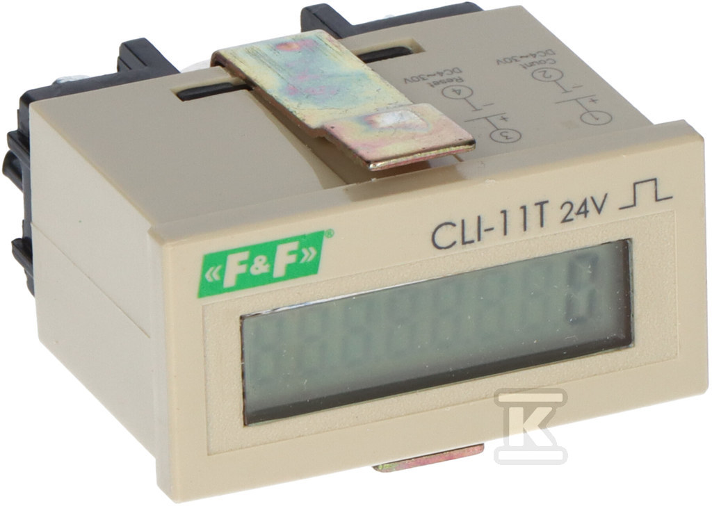 Licznik impulsów CLI-11T/230 Licznik impulsów napięcie wejścia liczącego=230VAC/DC panelowy - obrazek 2