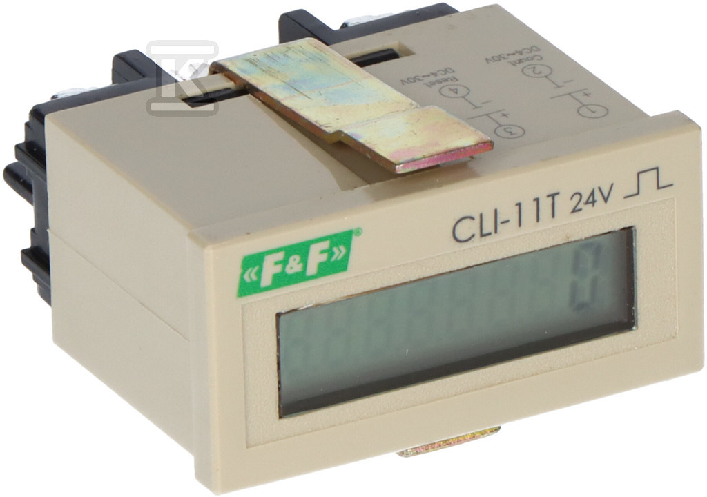 Licznik impulsów CLI-11T/24 Licznik impulsów napięcie wejścia liczącego=24VAC/DC panelowy CLI-11T-24V - obrazek 2