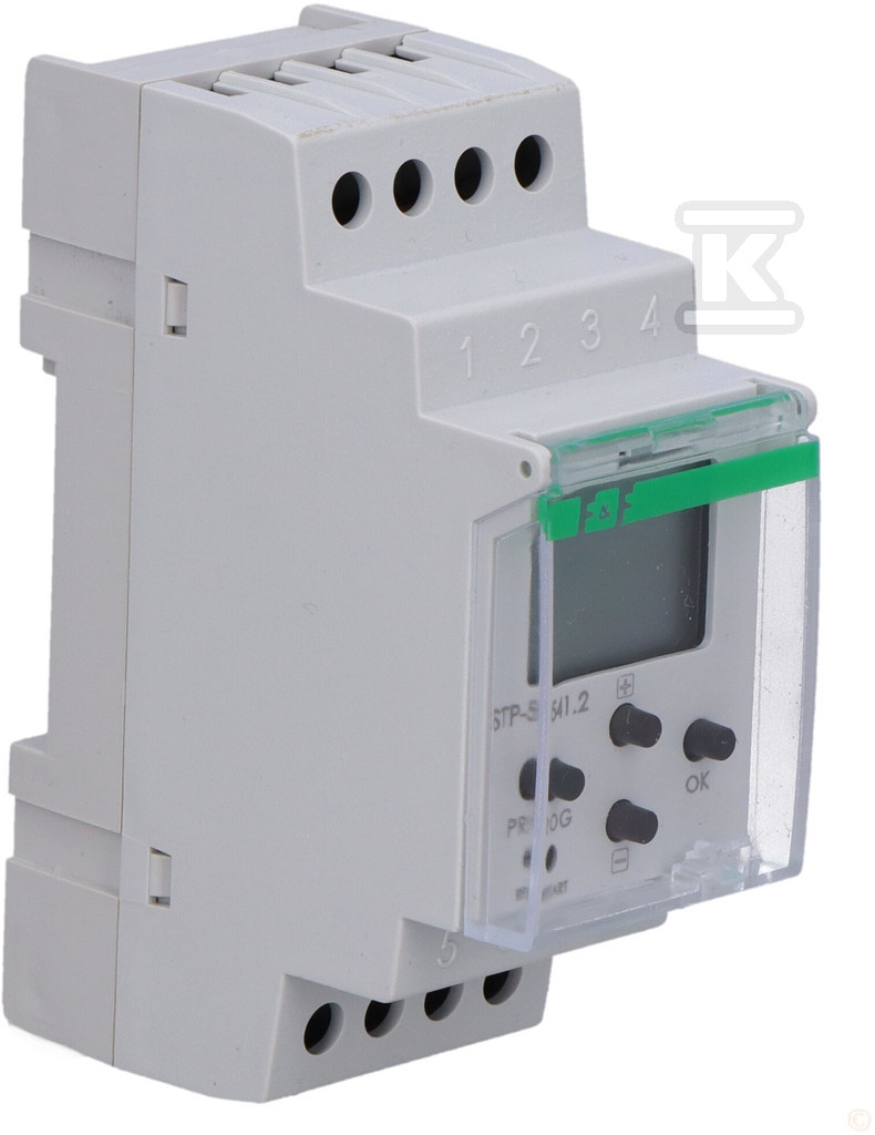 Sterownik czasowy STP-541 programowalny, "prawo-lewo", 4-czasowy, 2x1P, I=(2x16A), 24÷264V AC/DC, 2 moduły - obrazek 2