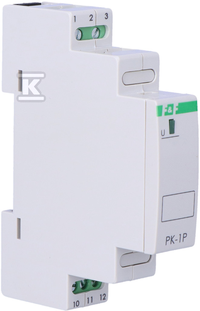 Przekaźnik elektromagnetyczny PK-1P 12V AC/DC, styk: 1P I=16A, 1 moduł PK-1P-12V - obrazek 2