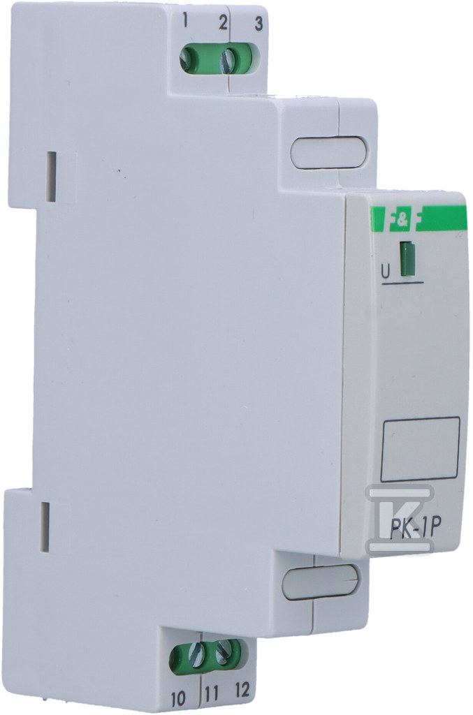 Przekaźnik elektromagnetyczny PK-1P 48 V Un=48V AC/DC Io<16A montaż na szynie TH-35 PK-1P-48V - obrazek 2