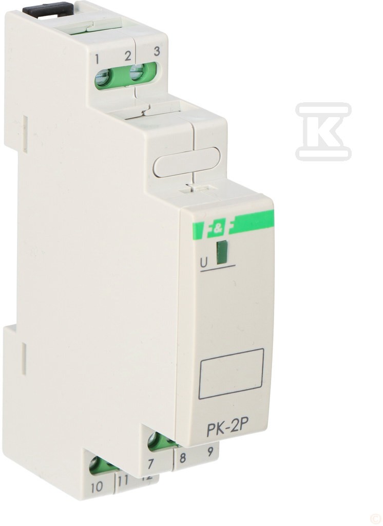 Przekaźnik elektromagnetyczny PK-2P 48 V Un=48V AC/DC Io<2x8A montaż na szynie TH-35 PK-2P-48V - obrazek 2
