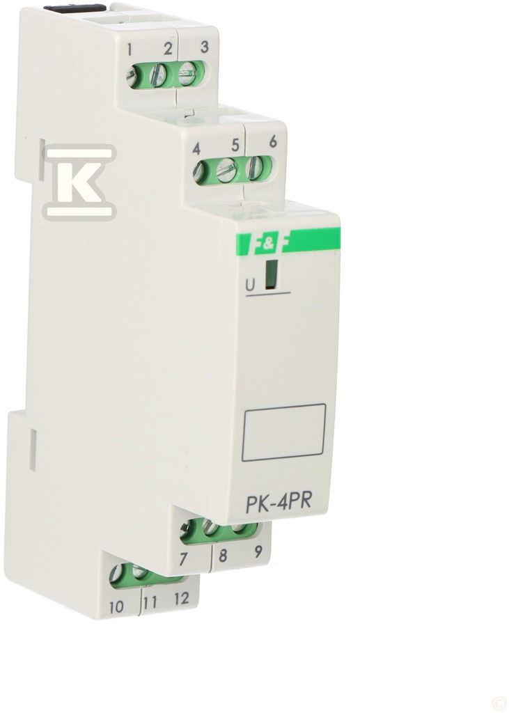 Przekaźnik elektromagnetyczny PK-4PR 12V 12V AC/DC styk: 2P I=2x8A 2R I=2x8A 1 moduł PK-4PR-12V - obrazek 2