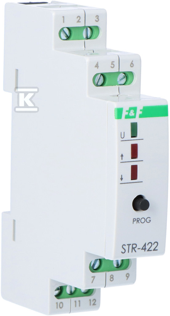 Sterownik rolet STR-422 jednoprzyciskowy, Un=24V AC, 8A, 1 moduł STR-422-24V - obrazek 2