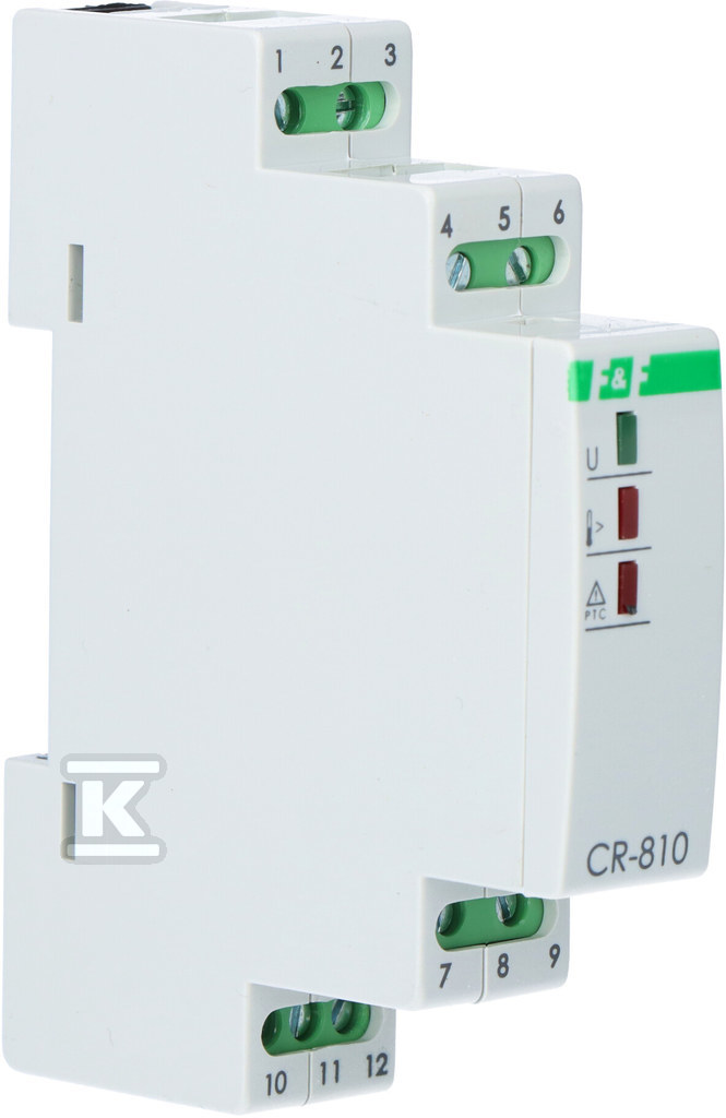 Przekaźnik rezystancyjny 16A Szyna CR-810 CR-810DUO - obrazek 2