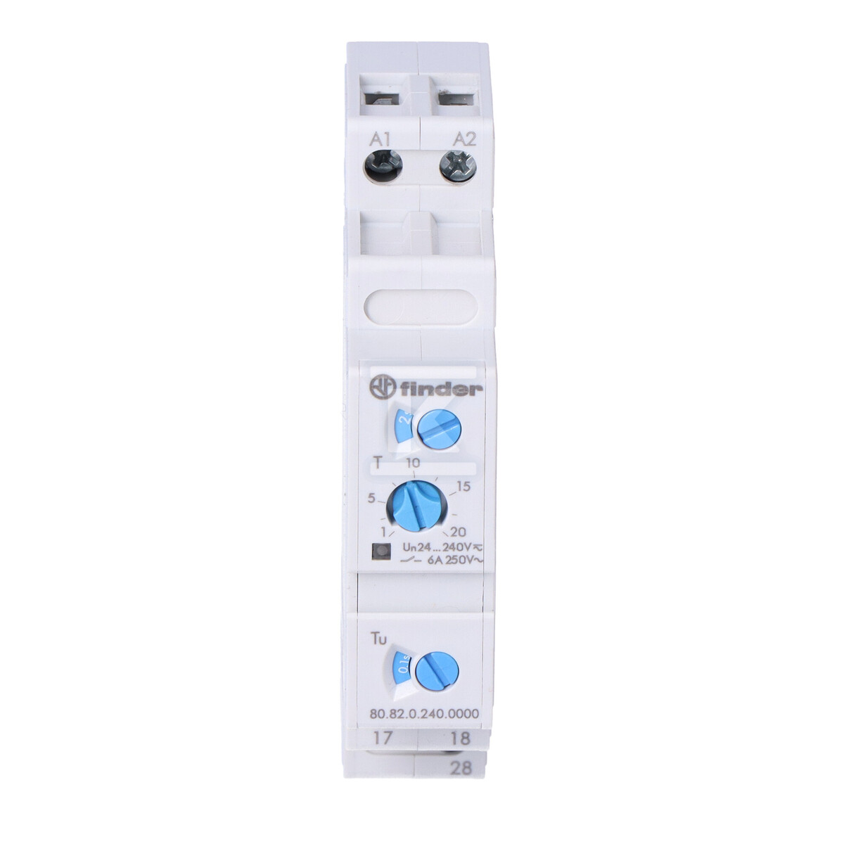 Przekaźnik czasowy modułowy 12...240VAC/DC, 2Z 6A 250V 80.82.0.240.0000 - obrazek 3