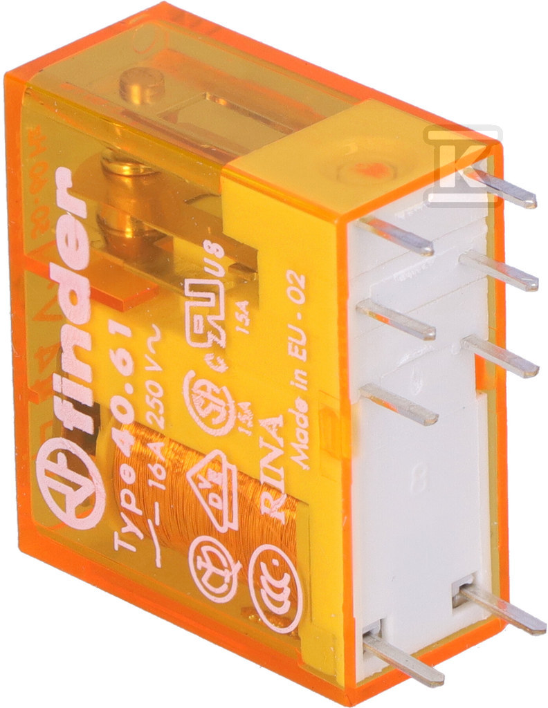 Przekaźnik 1P 16A 24V Ac 40.61.8.024.0000 - obrazek 2
