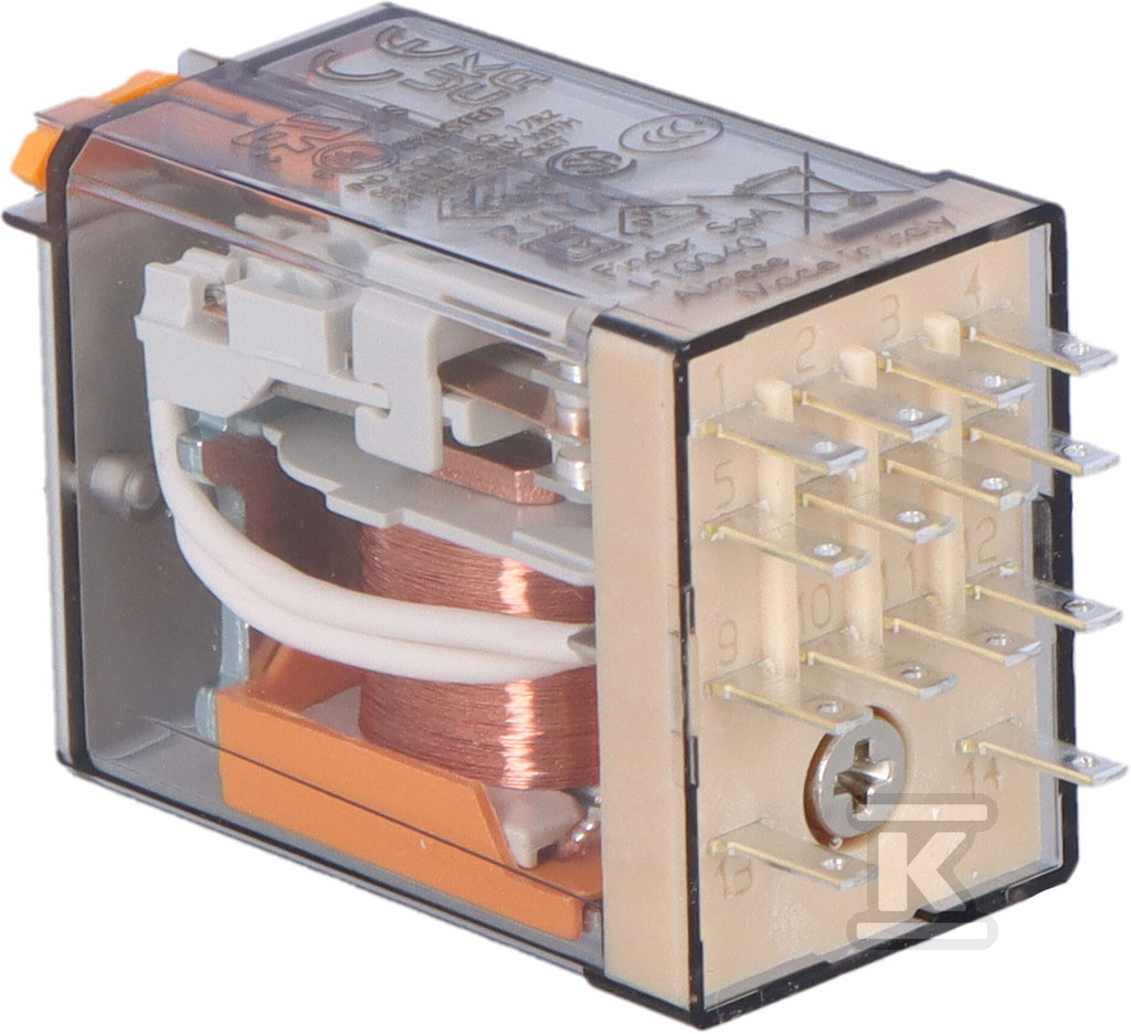 Przekaźnik 4P 7A 24V AC 55.34.8.024.0040 - obrazek 2