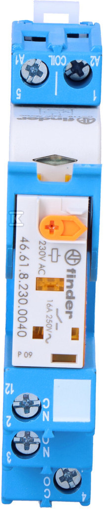 Przekaźnikowy moduł sprzęgający 1P 16A 230VAC Wskaźnik zadziałania Blokada zestyków Zaciski śrubowe montaż na szynę DIN 35mm 4C.01.8.230.0060 - obrazek 3
