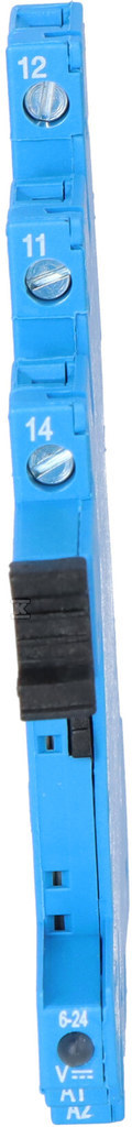Gniazdo wąskoprofilowe 6,2mm do przekaźników serii 34, 6-24VDC, zaciski śrubowe, montaż na szynę DIN 93.01.7.024 - obrazek 3
