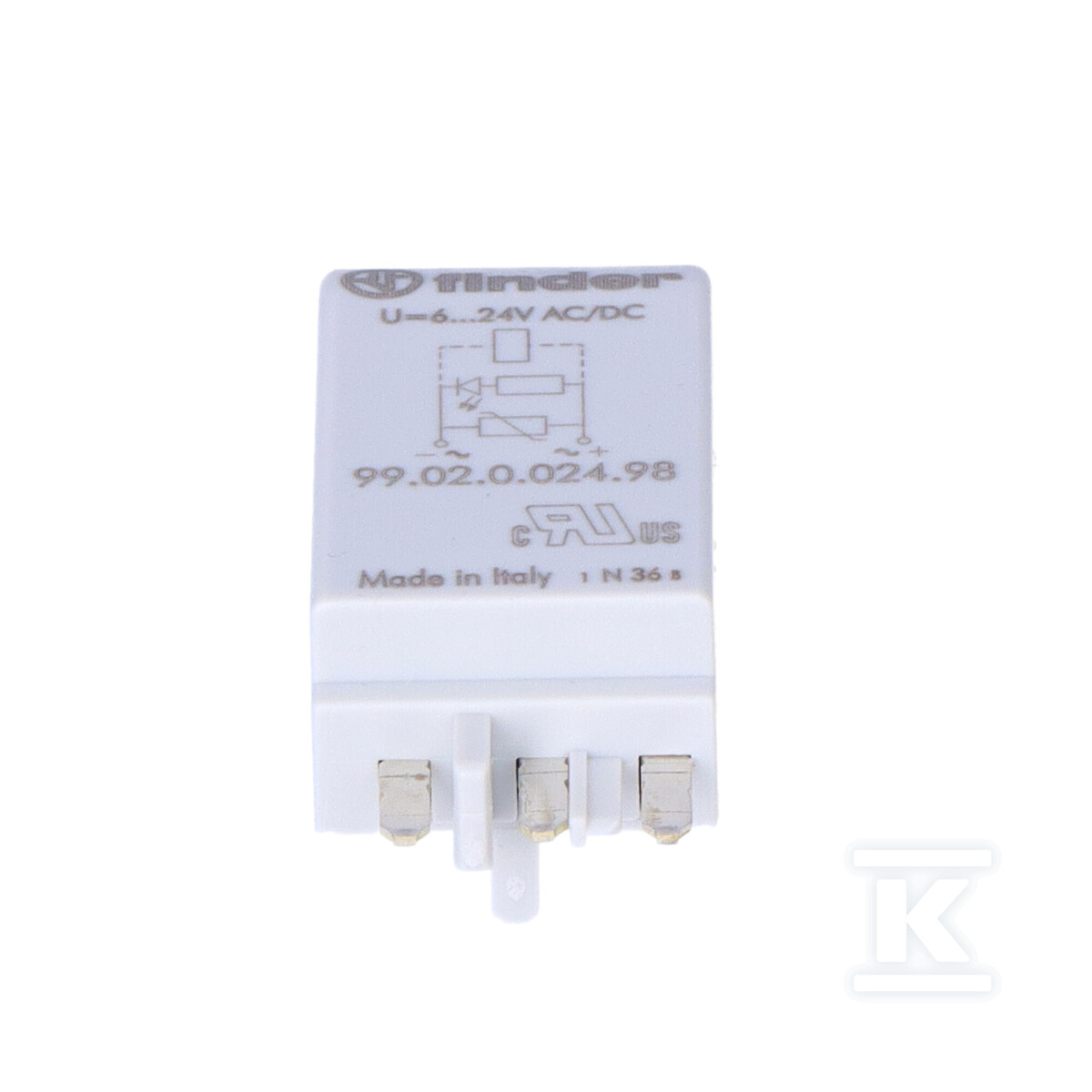 Moduł EMC, LED zielony+warystor 6-24VAC/DC 99.02.0.024.98 - obrazek 3