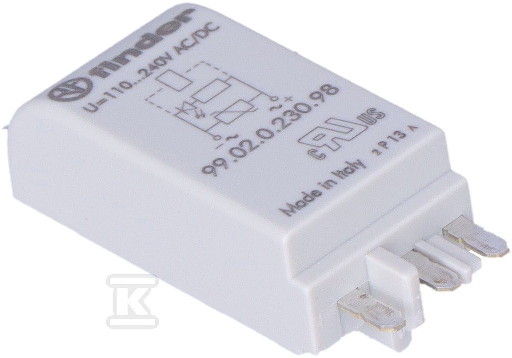 Moduł EMC, LED zielony+warystor 110-240VAC/DC 99.02.0.230.98 - obrazek 2
