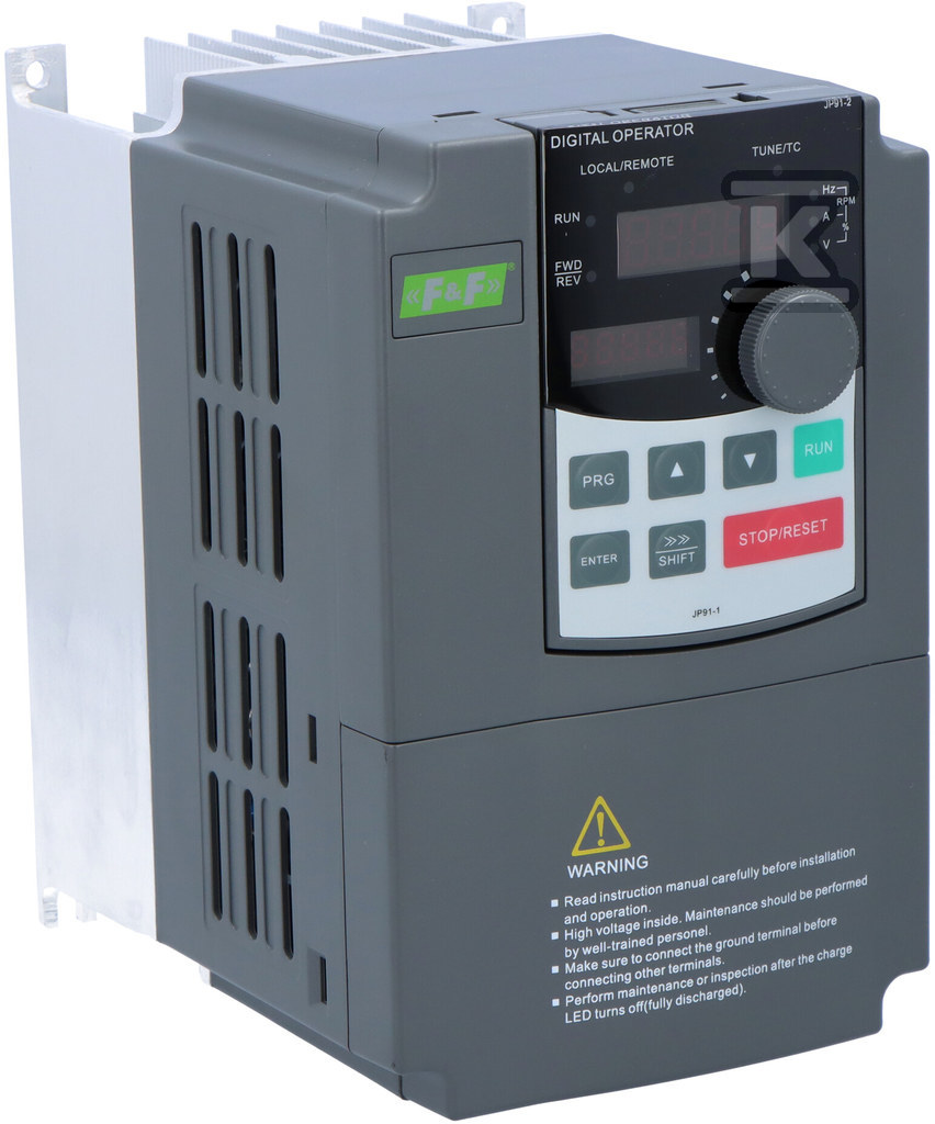 Falownik trójfazowy Uwe=3x400V AC, Iwe=3,3A, Uwy=3x400V AC, Iwy=2,5A, Pmax=0,75kW FA-3H007 - obrazek 2