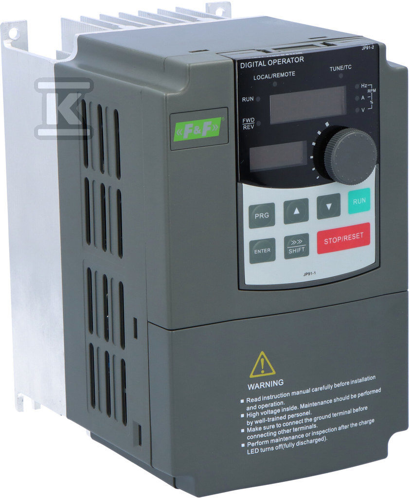 Falownik trójfazowy Uwe=3x400V AC, Iwe=5A, Uwy=3x400V AC, Iwy=3,7A, Pmax=1,5kW FA-3HX015 - obrazek 2