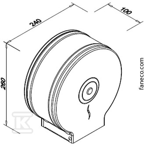 Pojemnik na papier toaletowy DUO J25SJP - obrazek 3