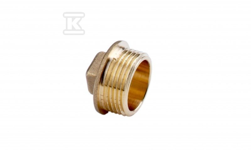 Korek mosiężny 1/2" żółty KOR3Z - obrazek 1