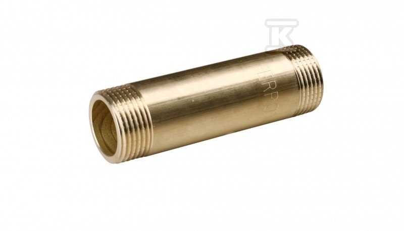 Króciec 1" mosiężny gwintowany 107 mm KR107Z - obrazek 1