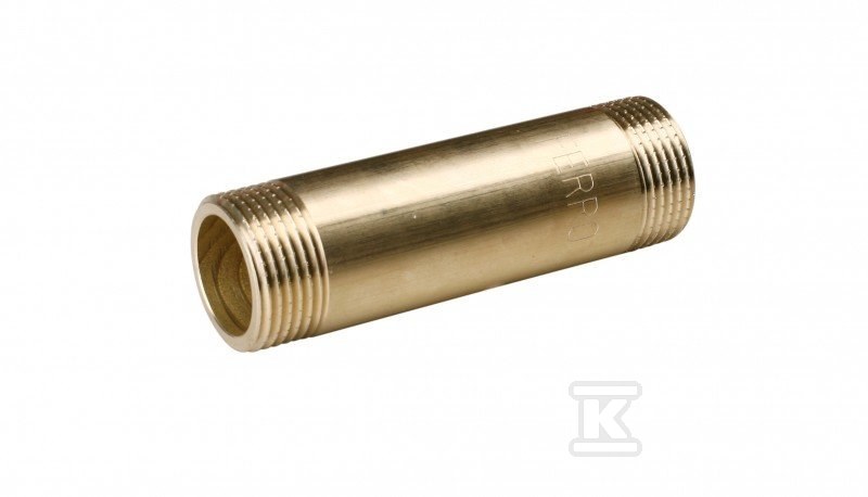 Króciec 1" mosiężny gwintowany 165 mm KR165Z - obrazek 1