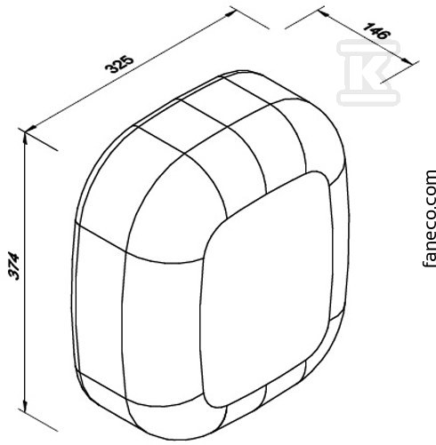 Podajnik ręczników ZZ COSMO biały LCP5009B - obrazek 3
