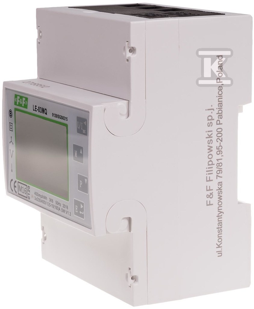 Licznik energii elektrycznej - trójfazowy RS-485, energia bierna LE-03MQ - obrazek 2