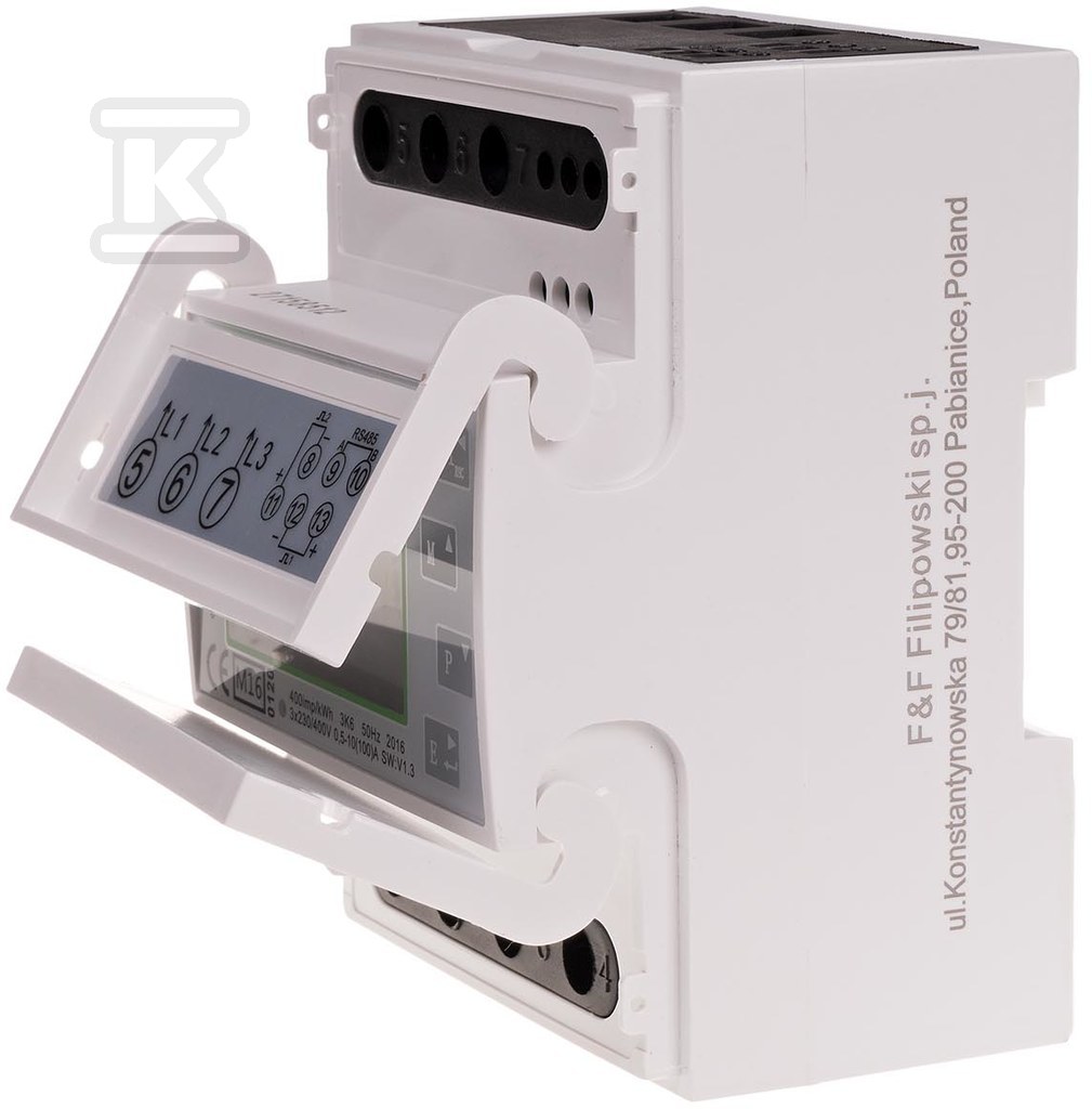 Licznik energii elektrycznej - trójfazowy RS-485, energia bierna LE-03MQ - obrazek 3