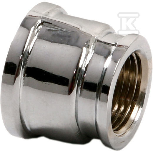Mufa redukcyjna mosiężna 3/4"x1/2" chrom M09C - obrazek 1