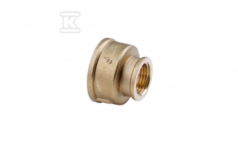 Mufa redukcyjna mosiężna 3/4"x1/2" żółta M09Z - obrazek 1