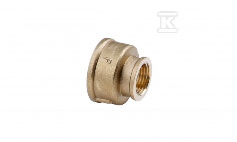 Mufa redukcyjna mosiężna 1"x1/2" żółta M11Z - obrazek 1