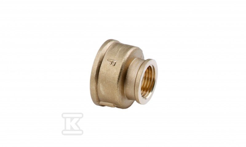Mufa redukcyjna mosiężna 2"x5/4" żółta M16Z - obrazek 1