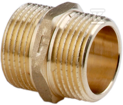 Nypel mosiężny 5/4" żółty N06Z - obrazek 1