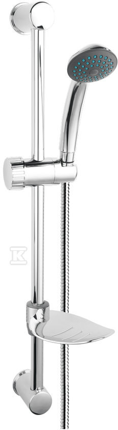 Zestaw prysznicowy przesuwny 1 strumieniowy Simpla, chrom N120 - obrazek 1