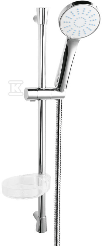 Zestaw prysznicowy przesuwny 1 strumieniowy Bellis chrom N180B - obrazek 1