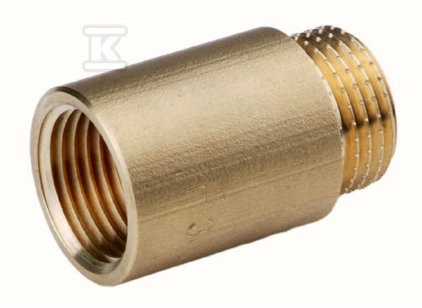 Przedłużka mosiężna 3/4" 60 mm żółta P160Z - obrazek 1