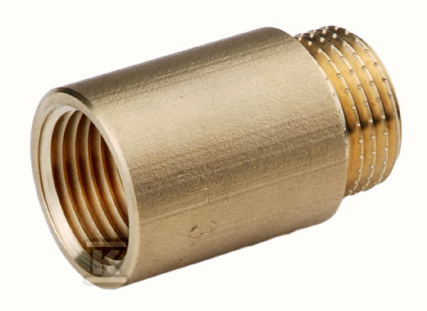 Przedłużka mosiężna 1/2" 60 mm żółta P60Z - obrazek 1