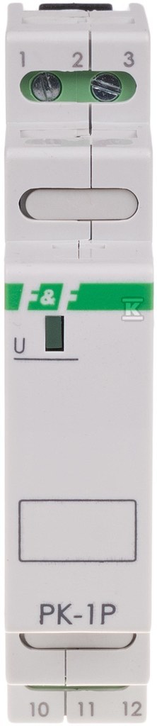 Przekaźnik elektromagnetyczny PK-1P 24V AC/DC, styk: 1P I=16A, 1 moduł PK-1P-24V - obrazek 1