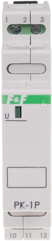 Przekaźnik elektromagnetyczny PK-1P 48 V Un=48V AC/DC Io<16A montaż na szynie TH-35 PK-1P-48V - obrazek 1